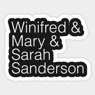 Sanderson Sisters Tee Sticker